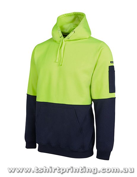 W08H Johnny Bobbin Hi Visibility Pull Over Hoodie